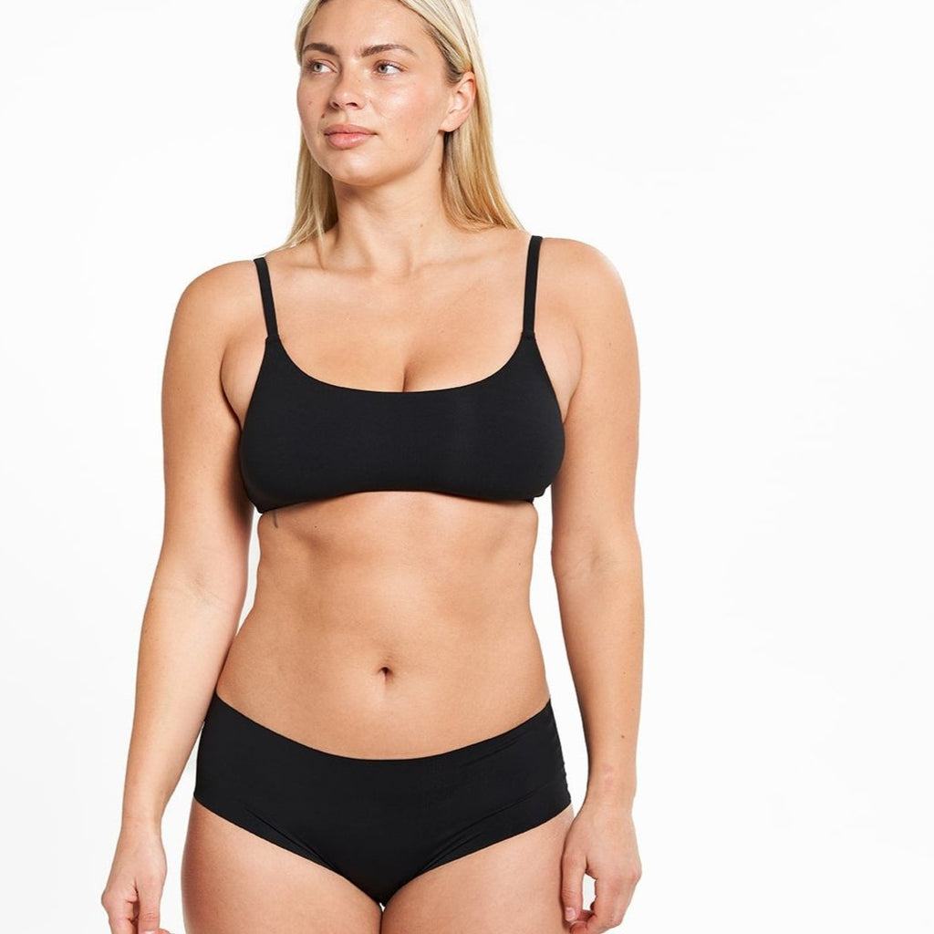 Mid-Rise Bikini Brief - Seamless Ultrasmooth 2.0 - Black