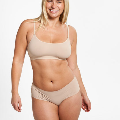 Mid-Rise Bikini Brief - Seamless Ultrasmooth 2.0 - Latte