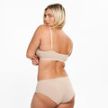 Mid-Rise Bikini Brief - Seamless Ultrasmooth 2.0 - Latte - Peach Underwear