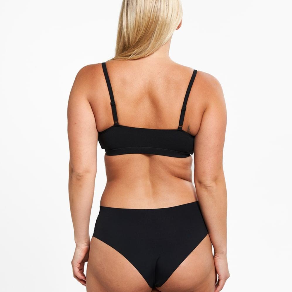 Mid-Rise Cheeky - Seamless Ultrasmooth 2.0 - Black