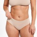 Mid-Rise Cheeky - Seamless Ultrasmooth 2.0 - Latte - Peach Underwear