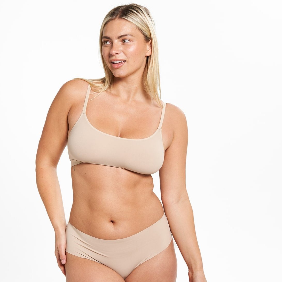 Mid-Rise Cheeky - Seamless Ultrasmooth 2.0 - Latte
