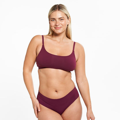 Mid-Rise Cheeky - Seamless Ultrasmooth 2.0 - Shiraz (PREORDER)