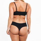 Mid-Rise Thong - Seamless Ultrasmooth 2.0 - Black
