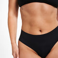 Mid-Rise Thong - Seamless Ultrasmooth 2.0 - Black - Peach Underwear