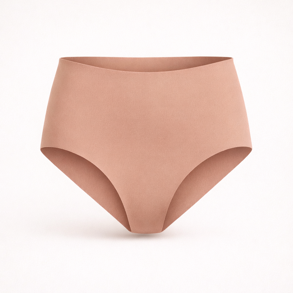 High-Rise Bikini - Seamless Cotton - Latte