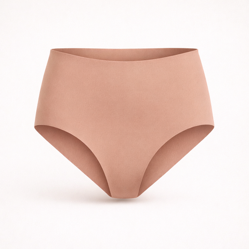 High-Rise Bikini - Seamless Cotton - Latte
