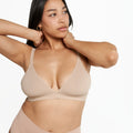 Triangle Bralette - Super Stretch - Latte - Peach Underwear