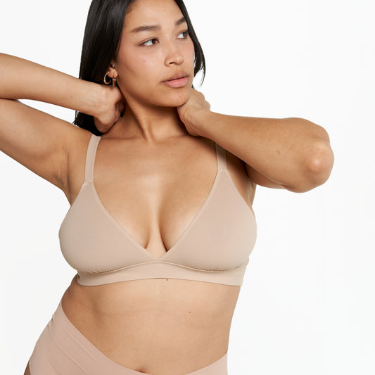 Triangle Bralette - Super Stretch - Latte