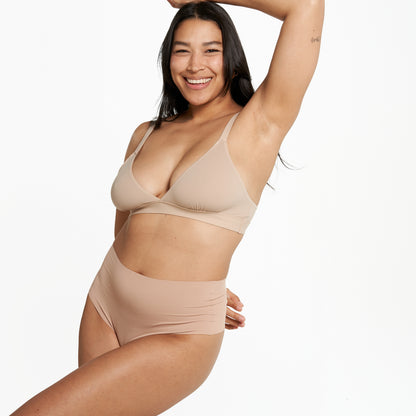 Triangle Bralette - Super Stretch - Latte