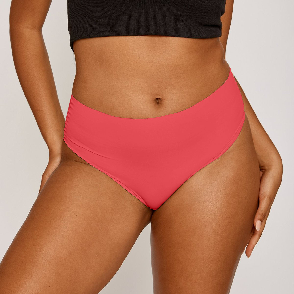 High-Rise Bikini Brief - Seamless Ultrasmooth - Rosewood