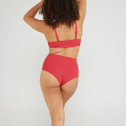 High-Rise Cheeky - Seamless Cotton - Rosewood