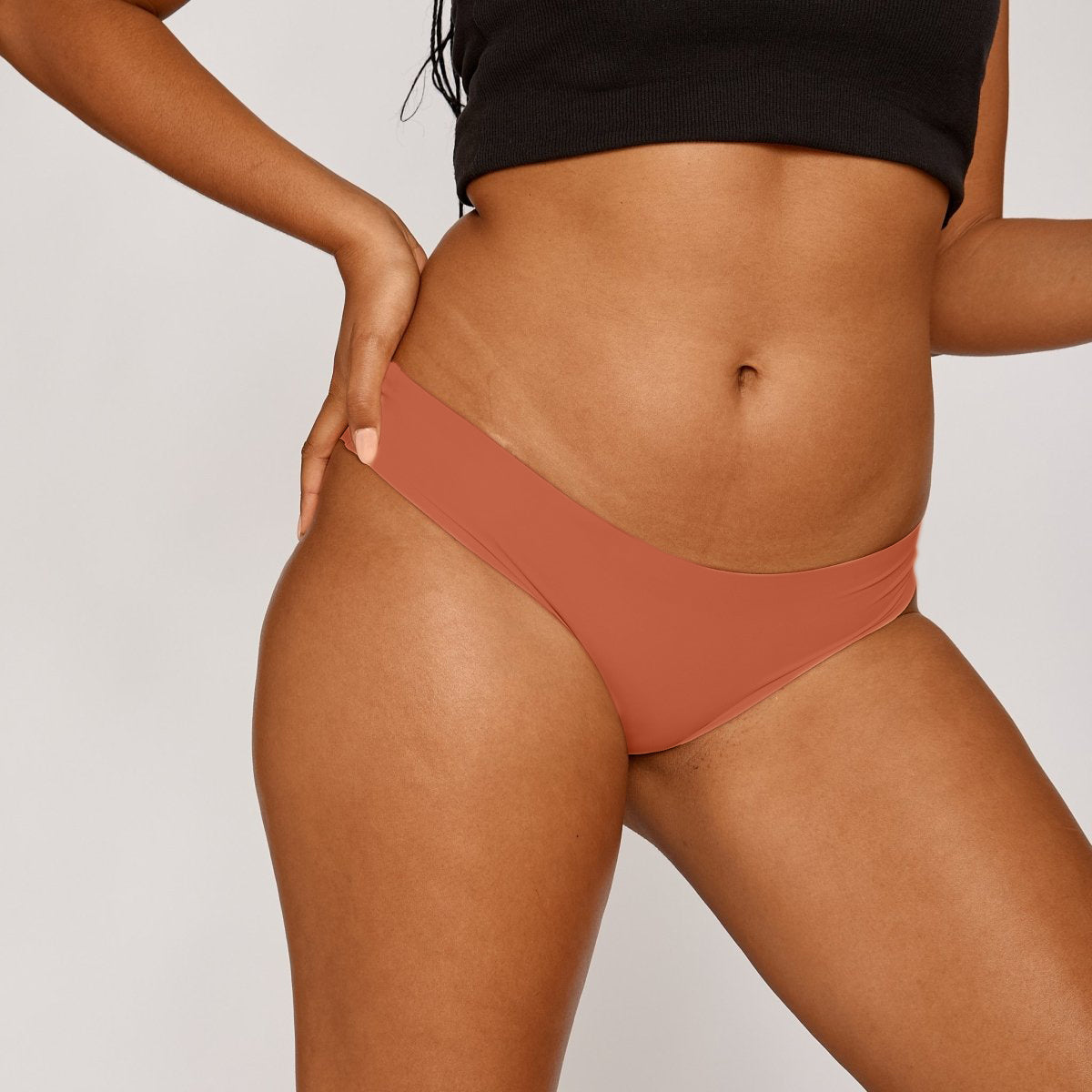 Original-Rise Cheeky - Seamless Ultrasmooth - Black