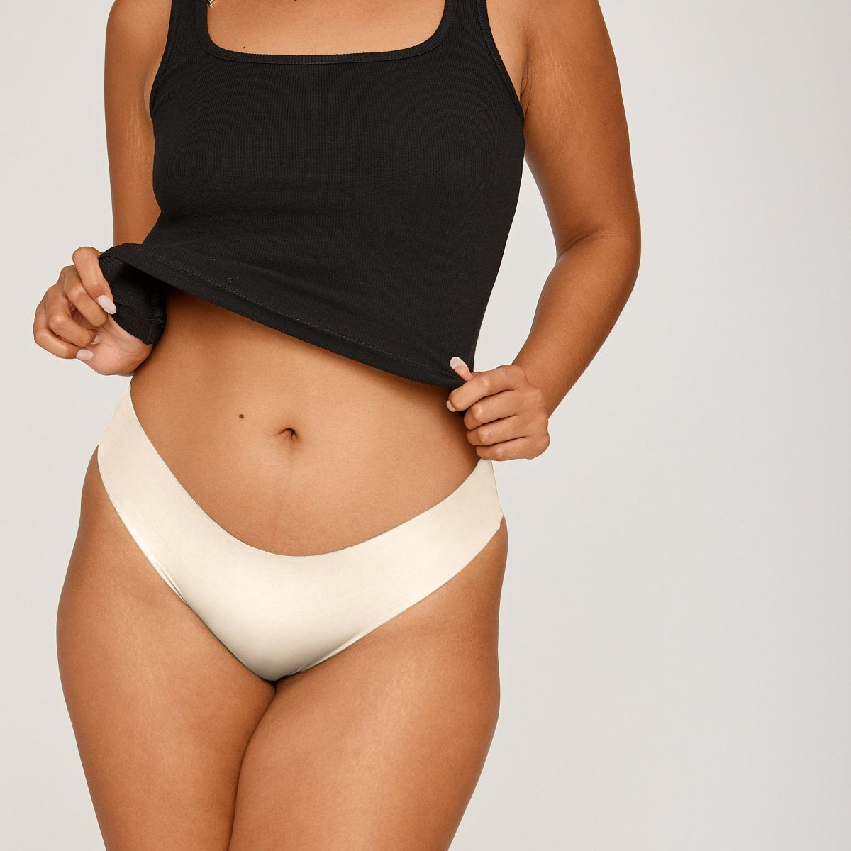 Original-Rise Cheeky - Seamless Ultrasmooth - Black