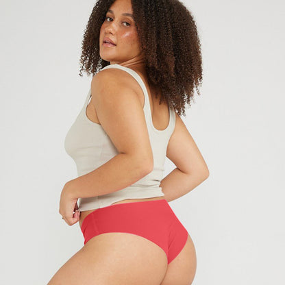 Original-Rise Cheeky - Seamless Cotton - Rosewood