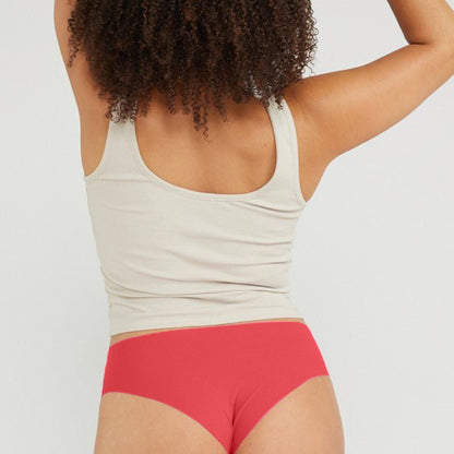 Original-Rise Cheeky - Seamless Cotton - Rosewood