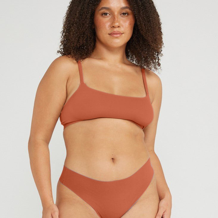 Original-Rise Cheeky - Seamless Cotton - Spice