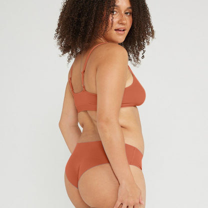 Original-Rise Cheeky - Seamless Cotton - Spice