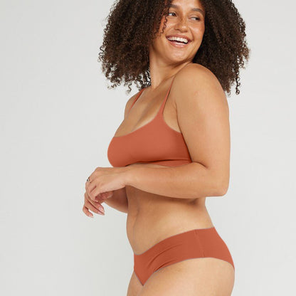 Original-Rise Cheeky - Seamless Cotton - Spice