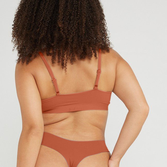 Original-Rise Thong - Seamless Cotton - Spice