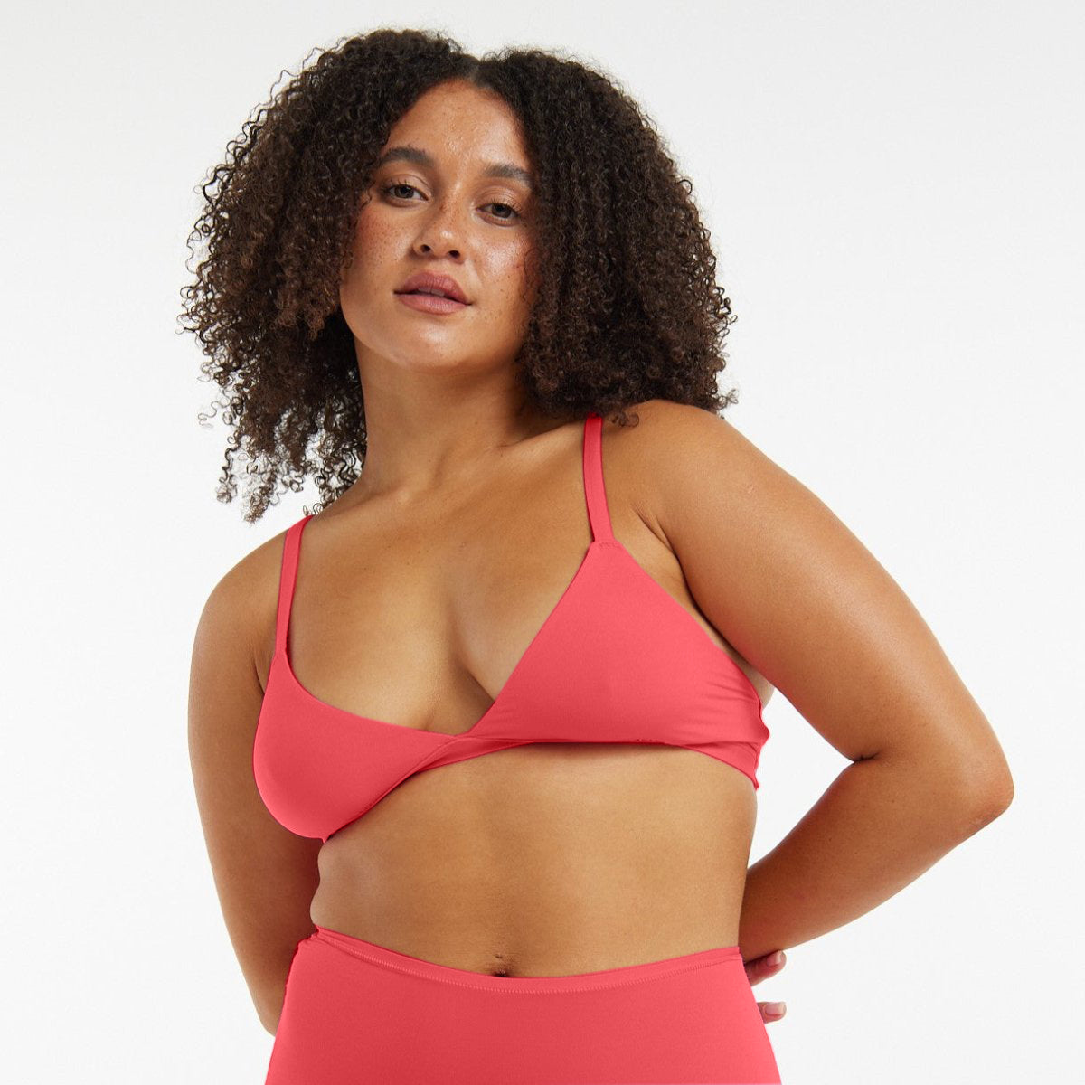 Triangle Bralette - Super Stretch - Rosewood