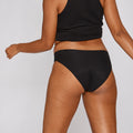 Original-Rise Bikini Brief - Seamless Cotton - Black - Peach Underwear