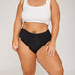 High-Rise Bikini Brief - Black - Peach Underwear