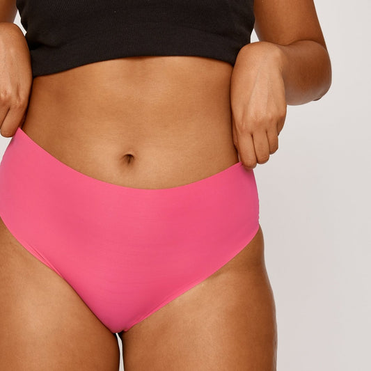 High-Rise Bikini Brief - Confetti - Peach Underwear