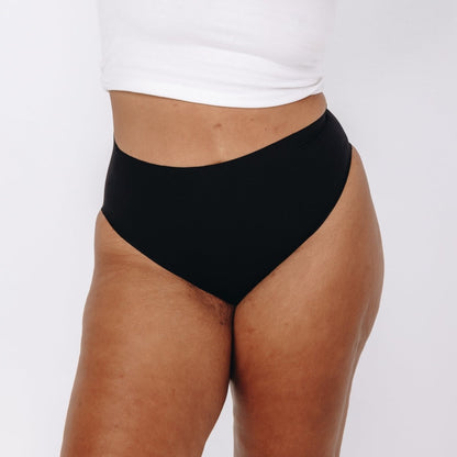 High-Rise Bikini - Seamless Cotton - Peach Underwear