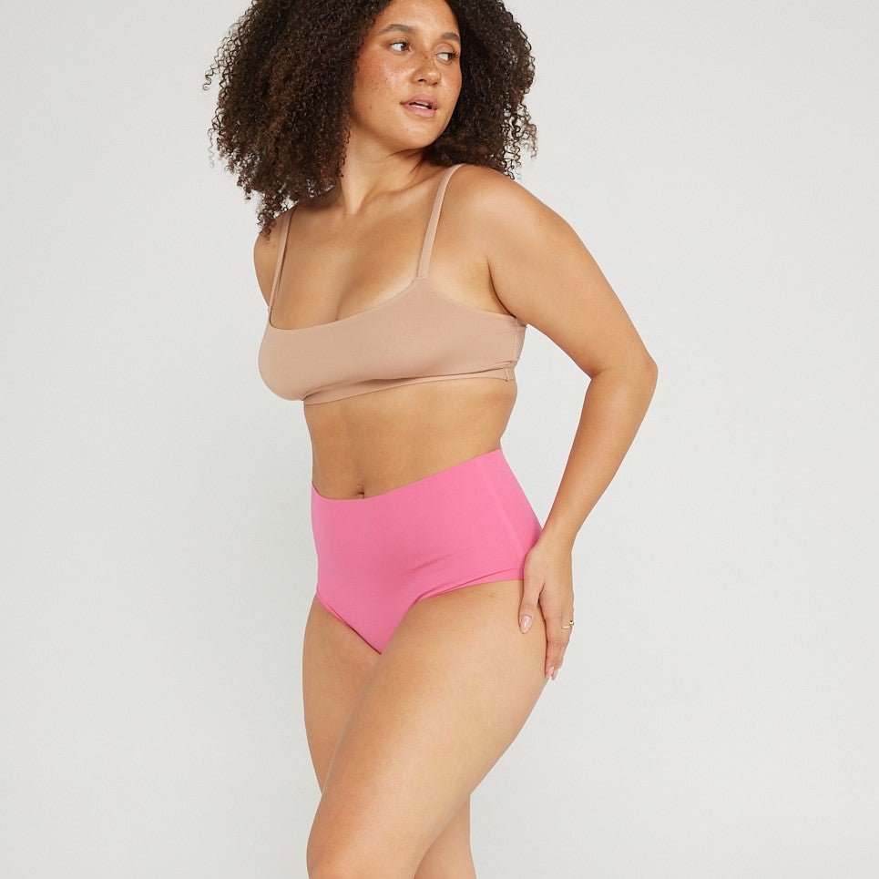 High-Rise Bikini - Seamless Cotton - Confetti - Peach Underwear