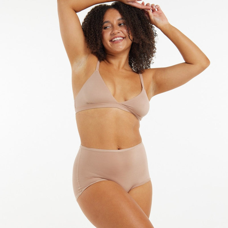 High-Rise Bikini - Super Stretch - Latte – Peach Underwear