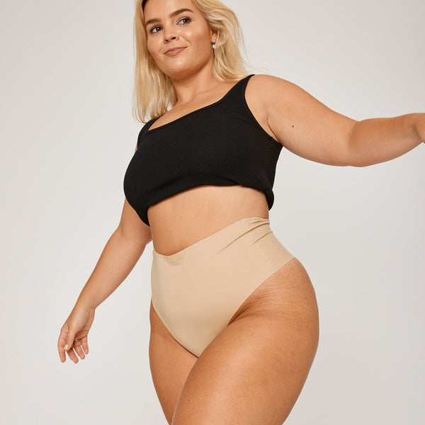 V-Scoop Bralette - Seamless Ultrasmooth - Latte – Peach Underwear