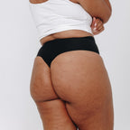 High-Rise Thong - Seamless Cotton - Peach Underwear