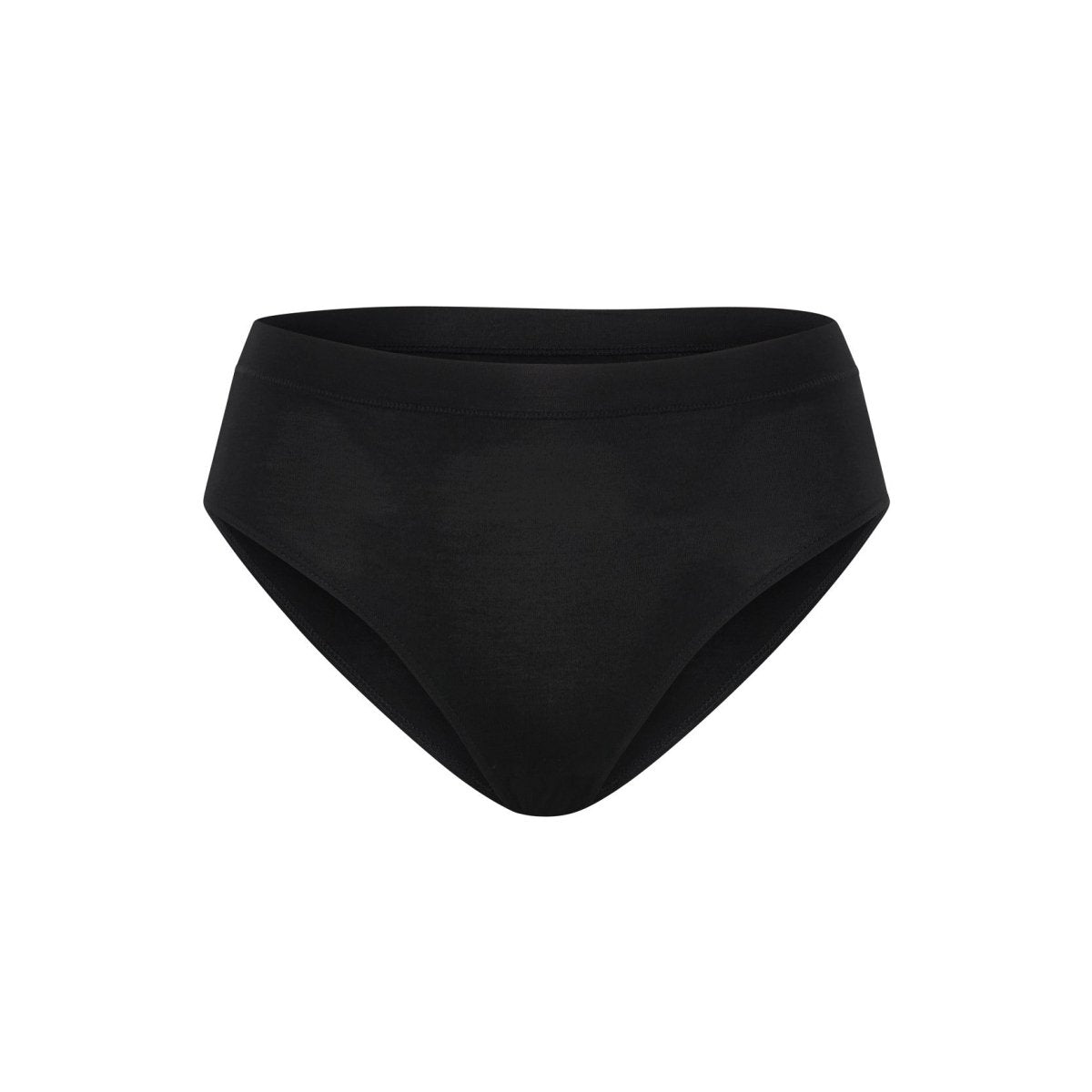 Mid-Rise Bikini Brief - Bamboo Butter - Black - Peach Underwear