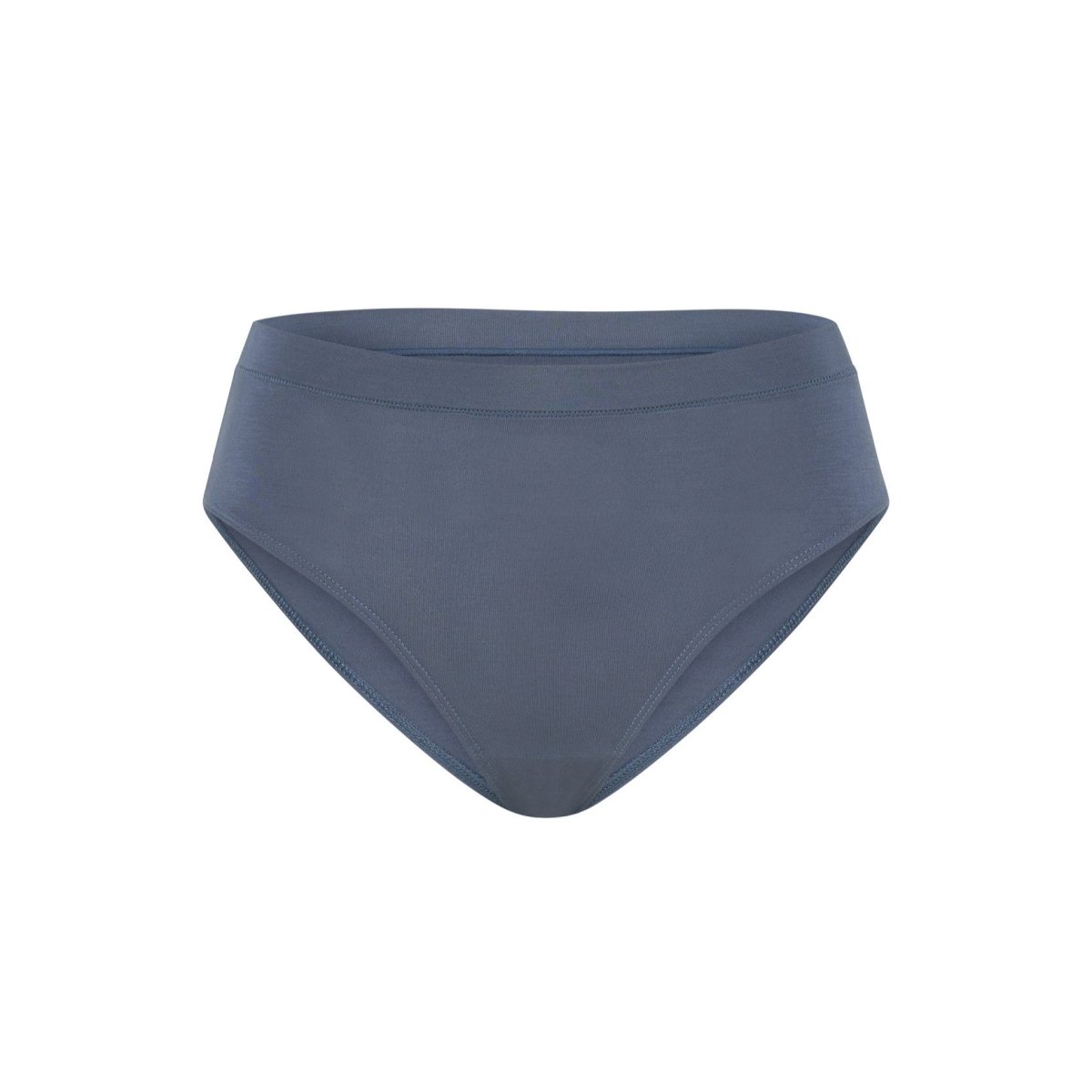Mid-Rise Bikini Brief - Bamboo Butter - Stone Blue - Peach Underwear