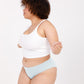 Mid-Rise Bikini Brief - Seamless Ultrasmooth - Sky Blue - Peach Underwear