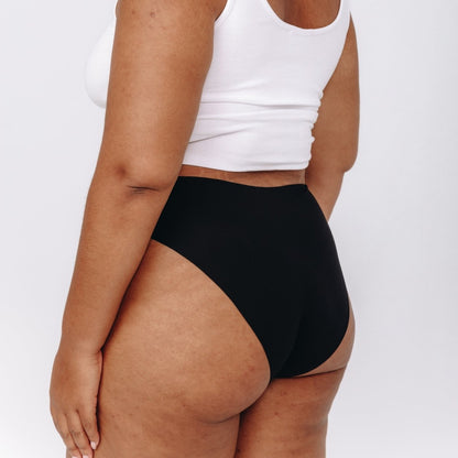 Mid-Rise Bikini - Seamless Cotton - Peach Underwear