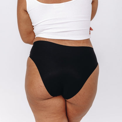 Mid-Rise Bikini - Seamless Cotton - Peach Underwear