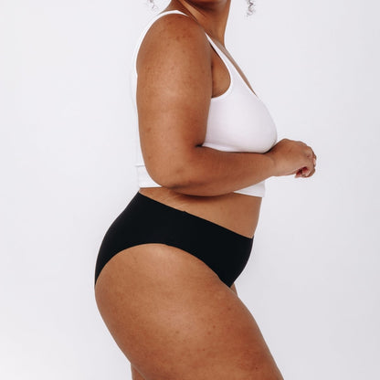 Mid-Rise Bikini - Seamless Cotton - Peach Underwear