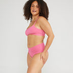 Mid-Rise Cheeky - Seamless Cotton - Confetti - Peach Underwear