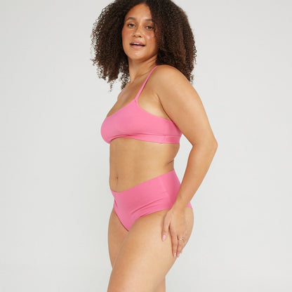 Mid-Rise Cheeky - Seamless Cotton - Confetti - Peach Underwear