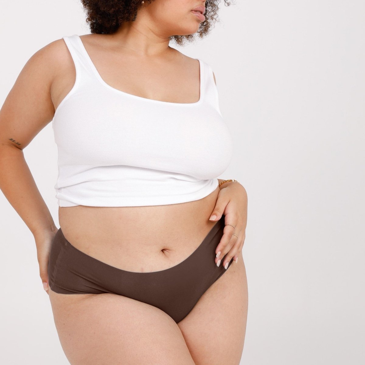 Mid-Rise Cheeky - Seamless Ultrasmooth - Peppercorn - Peach Underwear