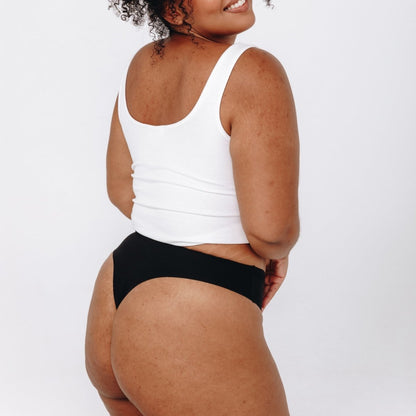 Mid-Rise Thong - Seamless Cotton - Peach Underwear