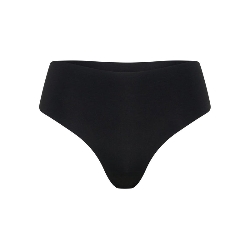 Mid-Rise Thong - Seamless Ultrasmooth - Black - Peach Underwear