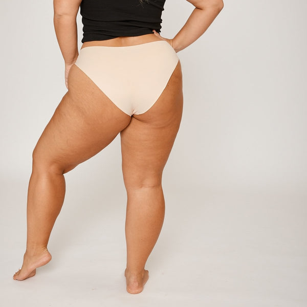 Original-Rise Bikini Brief - Seamless Cotton - Buttermilk