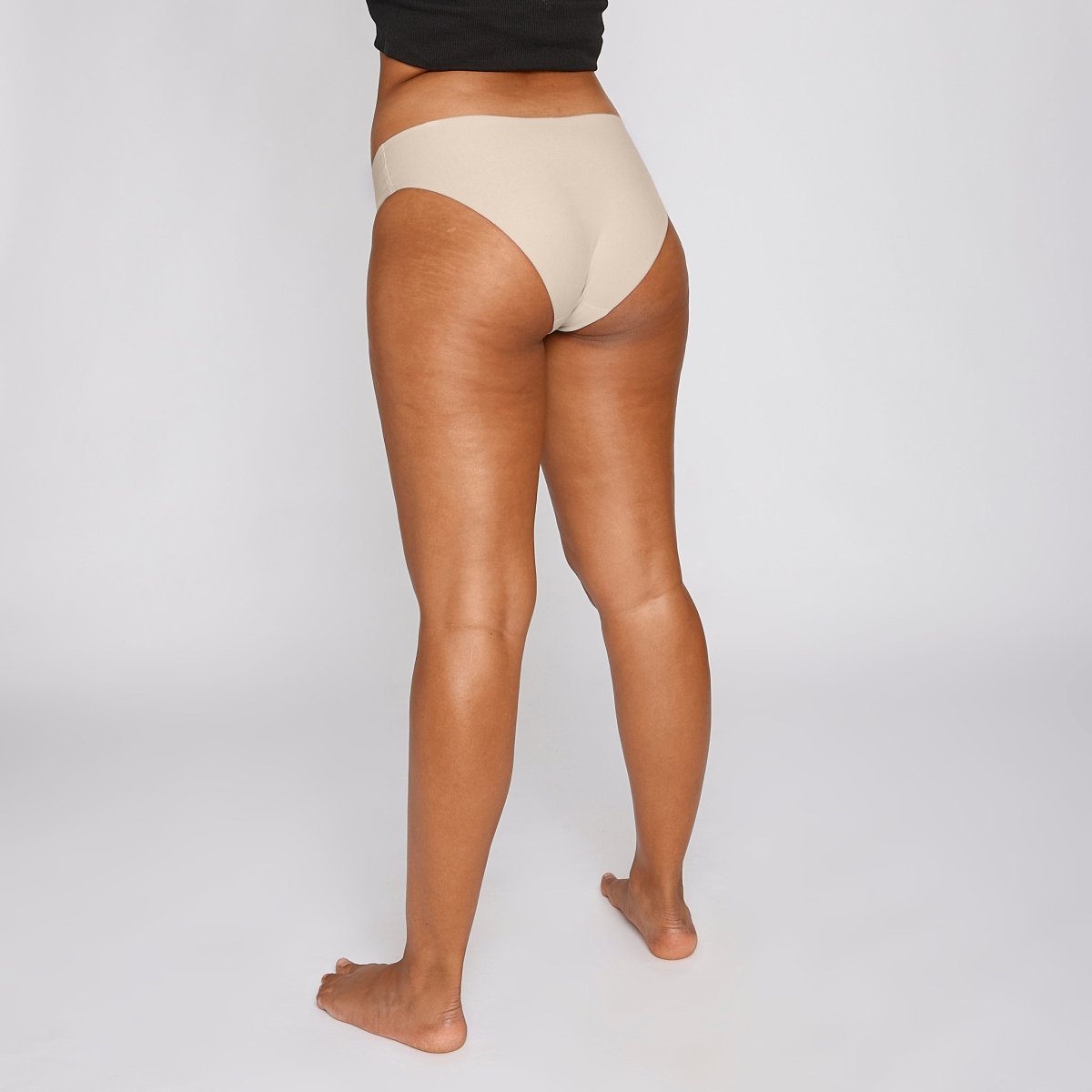 Original-Rise Bikini Brief - Seamless Cotton - Buttermilk - Peach Underwear