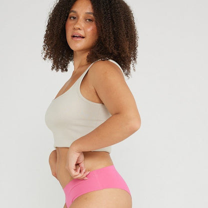 Original-Rise Bikini Brief - Seamless Cotton - Confetti - Peach Underwear