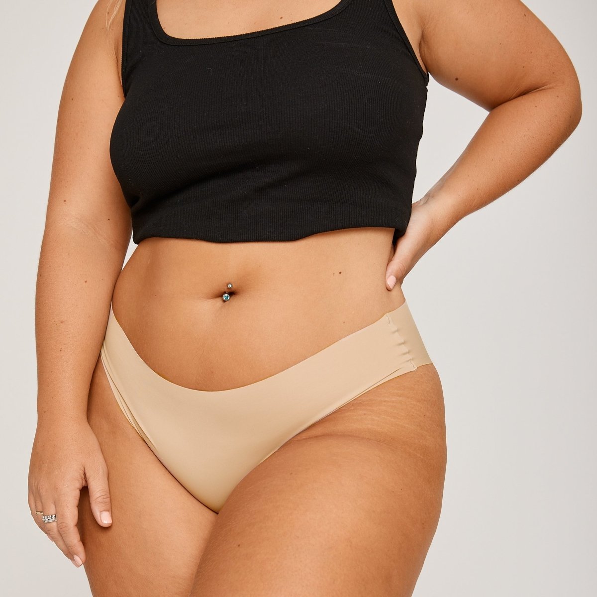 Original-Rise Cheeky - Latte - Peach Underwear
