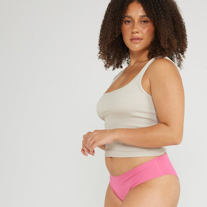 Original-Rise Cheeky - Seamless Cotton - Confetti - Peach Underwear