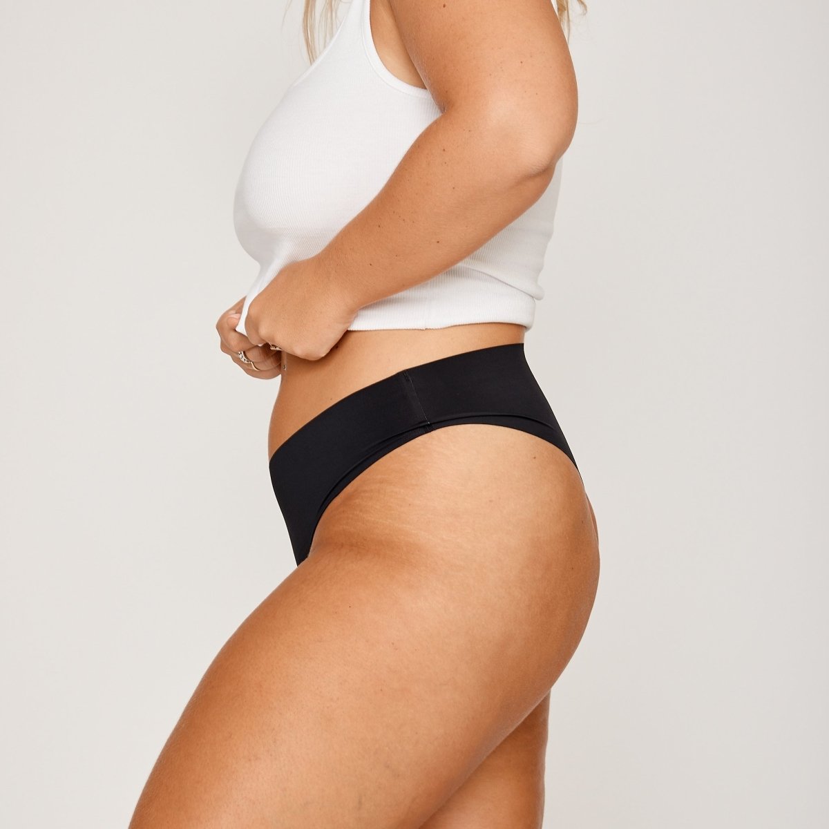 Original-Rise Cheeky - Seamless Ultrasmooth - Black - Peach Underwear